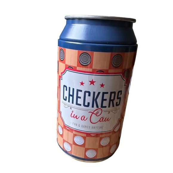 🍁 BUNDLE ONLY - 5/$15 Checkers in a Can Travel Set - Picture 1 of 3